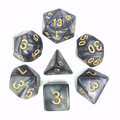GG Dice 7pc Set Pearl