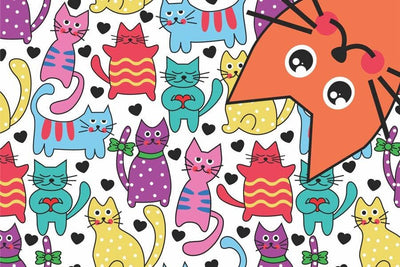 Micro Puzzles Colorful Cats