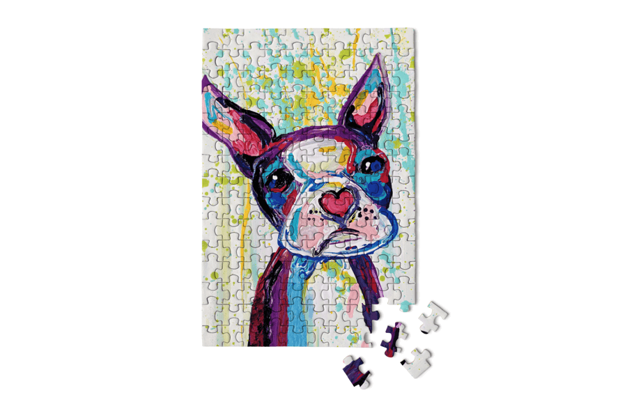 Micro Puzzles Heart Nosed Dog