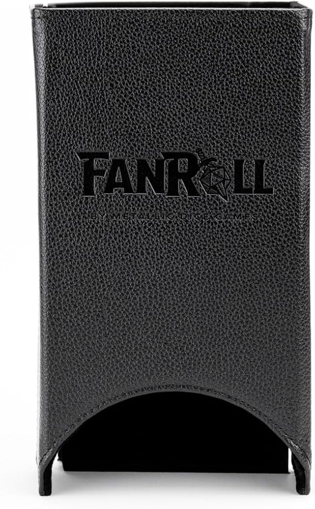 Metal Dice Games FanRoll Dice Tower Black