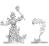 DND Nolzur's Marvelous Miniatures Flaming Skeleton and Flameskull