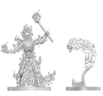 DND Nolzur's Marvelous Miniatures Flaming Skeleton and Flameskull