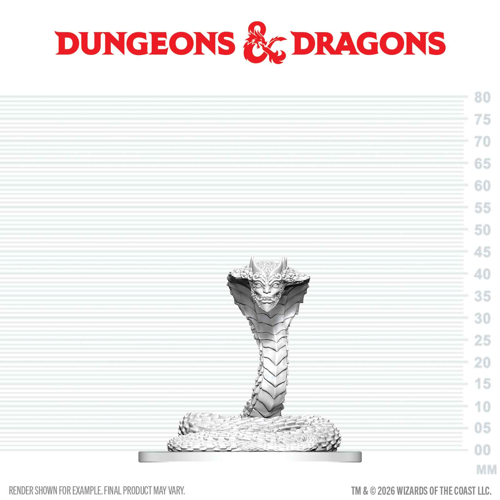 DND Nolzur's Marvelous Miniatures  W29 Guardian Naga