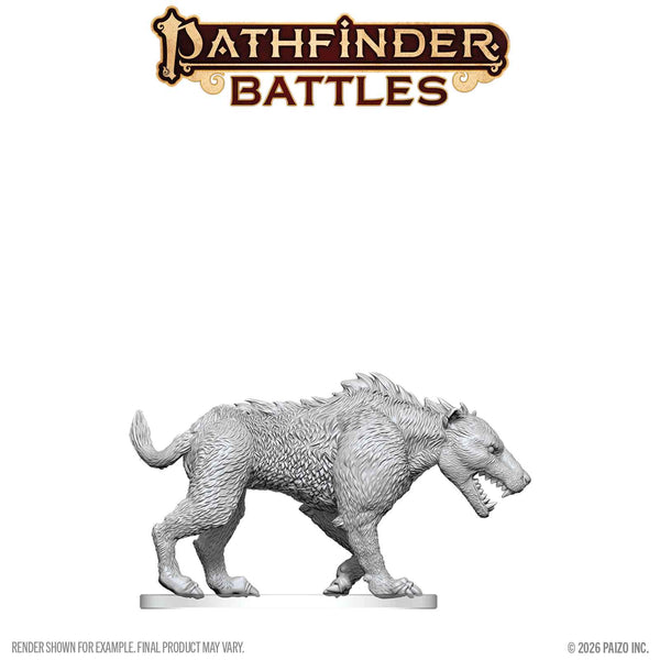 Pathfinder Deep Cuts Unpainted Miniatures W27 Hyaenodon