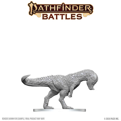 Pathfinder Deep Cuts Unpainted Miniatures W27 Pachycephalosaurus