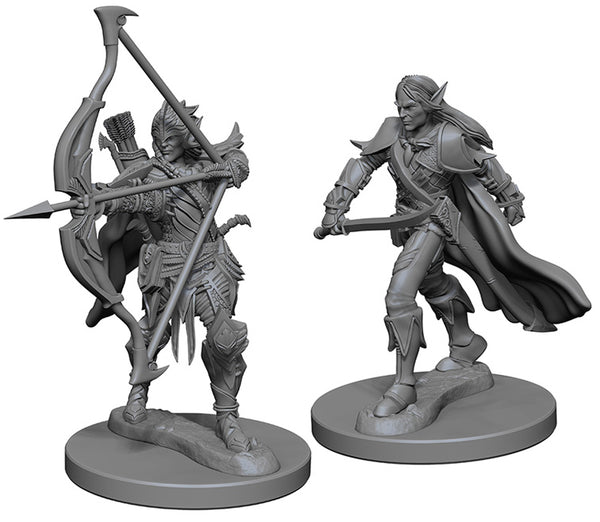 Pathfinder Deep Cuts Unpainted Miniatures W1 Male Elf Fighter