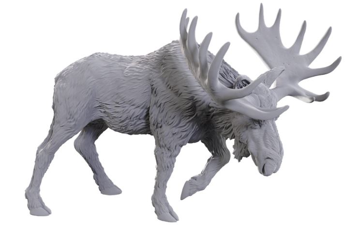 WizKids Deep Cuts Unpainted Miniatures W25 Bull Moose