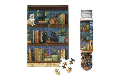 Micro Puzzles Cats on Bookshelves