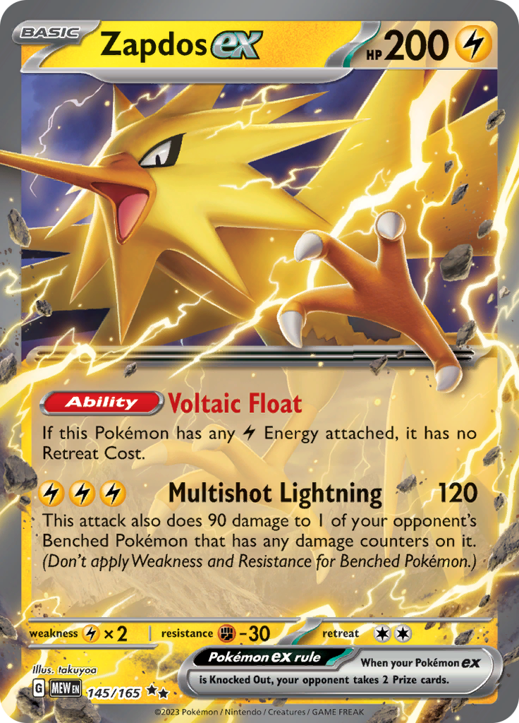 Zapdos ex (145/165) [Scarlet & Violet: 151]