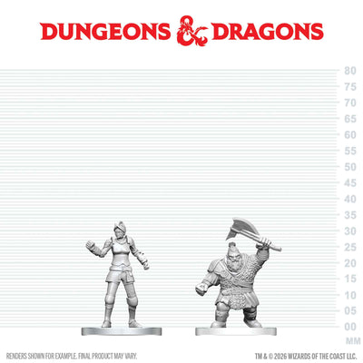 DND Nolzur's Marvelous Miniatures  W29 Cultist of Bane and Dwarf Zhentilar Soldier