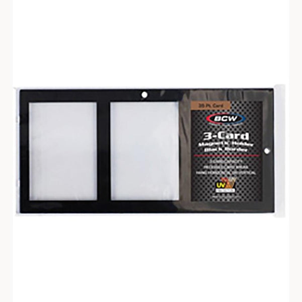 BCW Magnetic 3-Card Holder Black Border 35Pt