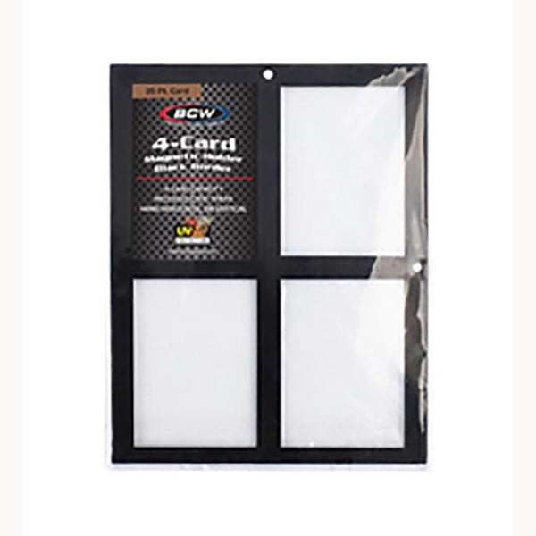 BCW Magnetic 4-Card Holder Black Border 35Pt