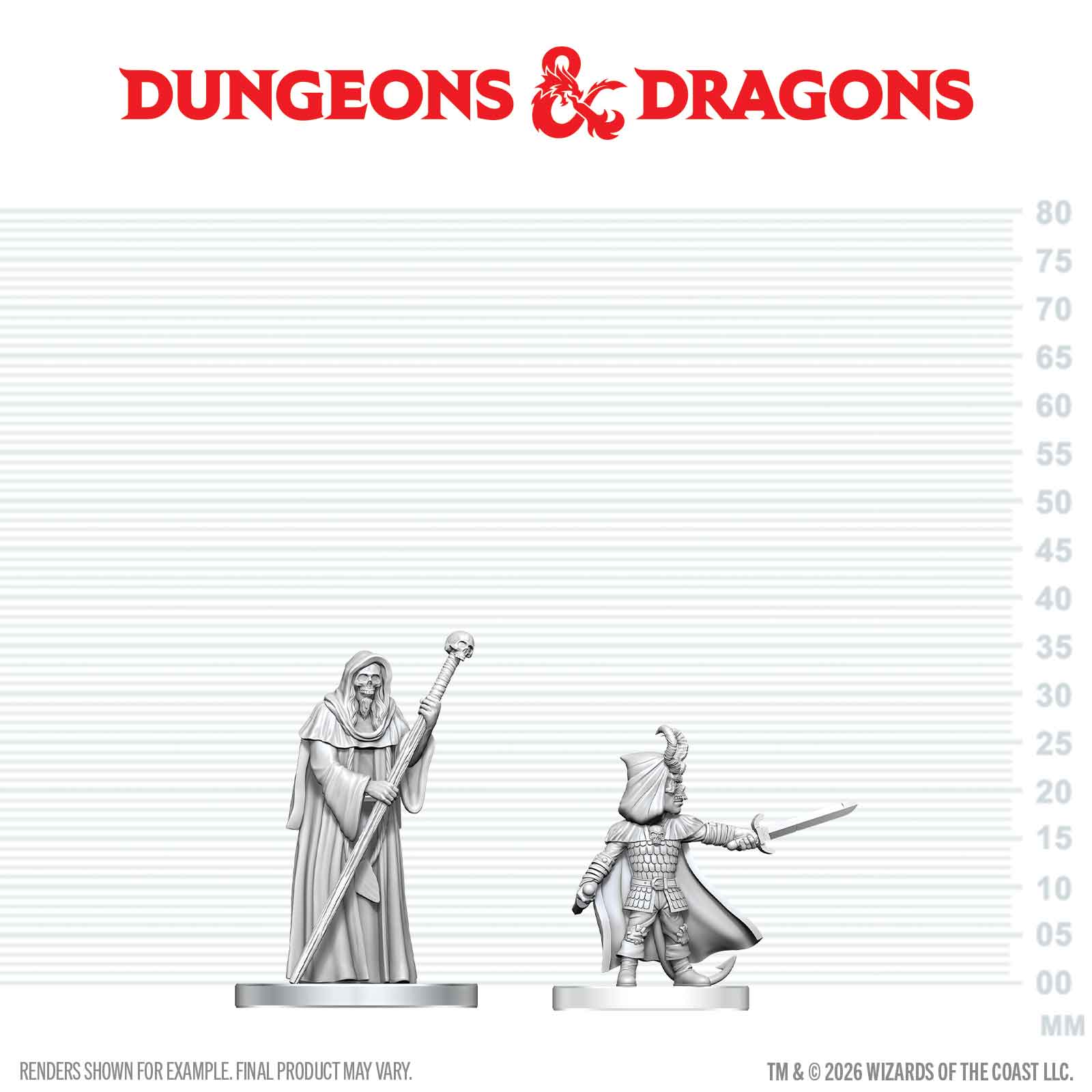 DND Nolzur's Marvelous Miniatures  W29 Cultist of Bhaal & Cultist of Myrkul