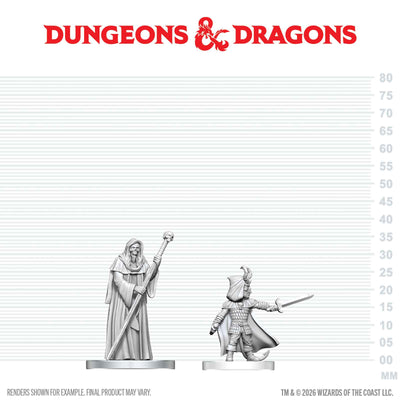 DND Nolzur's Marvelous Miniatures  W29 Cultist of Bhaal & Cultist of Myrkul