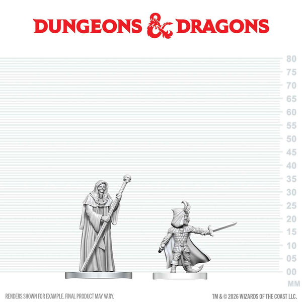 DND Nolzur's Marvelous Miniatures  W29 Cultist of Bhaal & Cultist of Myrkul