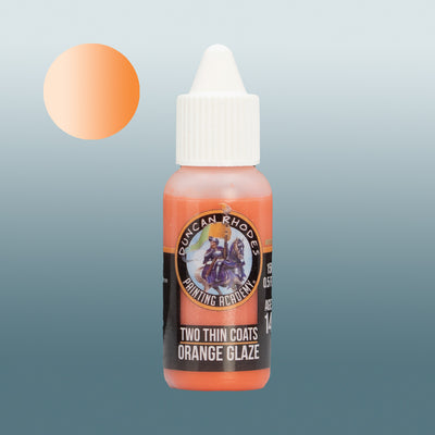 Two Thin Coats Orange Glaze