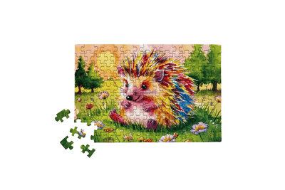 Micro Puzzles Rainbow Quill Hedgehog