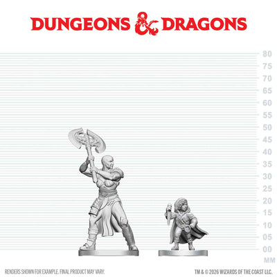 DND Nolzur's Marvelous Miniatures  W29 Goliath Barbarian and Halfling Rogue
