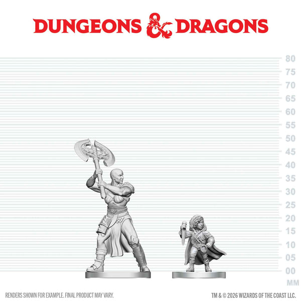 DND Nolzur's Marvelous Miniatures  W29 Goliath Barbarian and Halfling Rogue