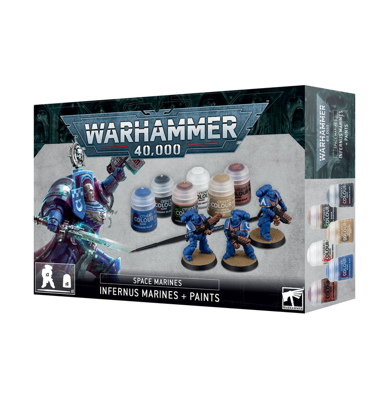 Warhammer 40k 10th Ed Infernus Marines and Paint Set