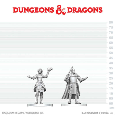 DND Nolzur's Marvelous Miniatures  W29 Knight and Mage Apprentice
