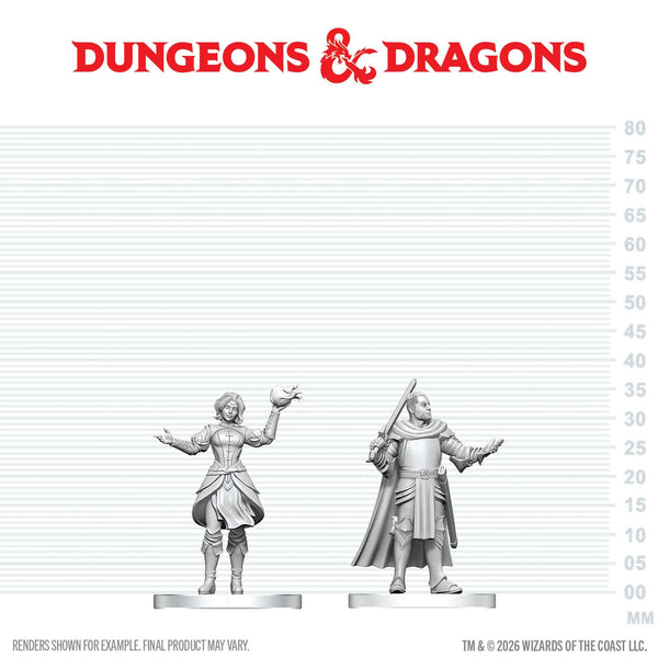 DND Nolzur's Marvelous Miniatures  W29 Knight and Mage Apprentice
