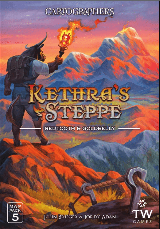 Cartographers Map Pack 5 Kethra's Steppe Redtooth and Goldbelly