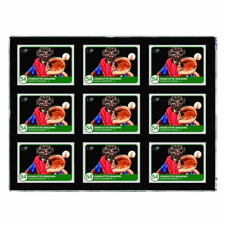 Ultra Pro Card Holder 9 Card Black Border One Touch 35Pt