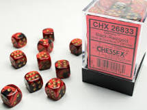 Chessex 12mm Gemini D6 Brick