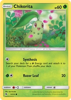 Chikorita (5) [SM - Lost Thunder]