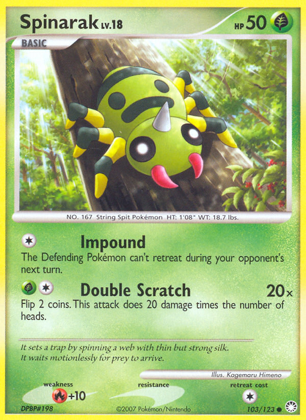 Spinarak (103/123) [Diamond & Pearl: Mysterious Treasures]