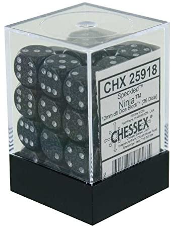 Chessex 12mm Speckled D6 Brick