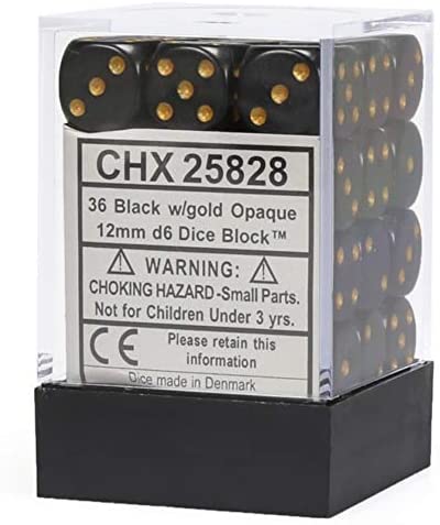 Chessex 12mm Opaque D6 Brick