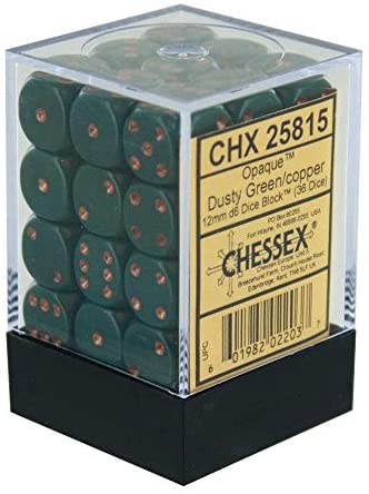 Chessex 12mm Opaque D6 Brick