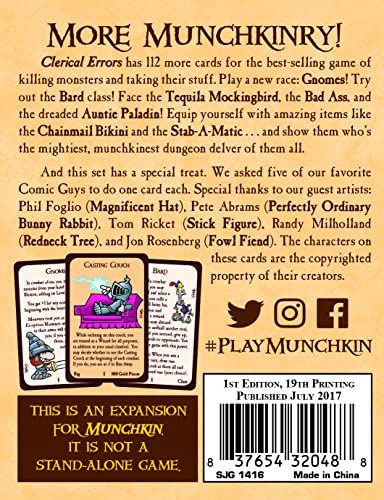 Munchkin 3 Clerical Errors