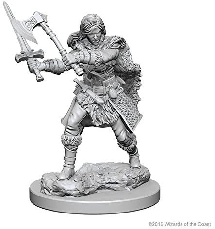 DND Nolzur's Marvelous Miniatures W1 Human Female Barbarian