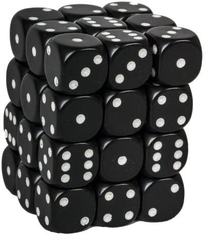 Chessex 12mm Opaque D6 Brick