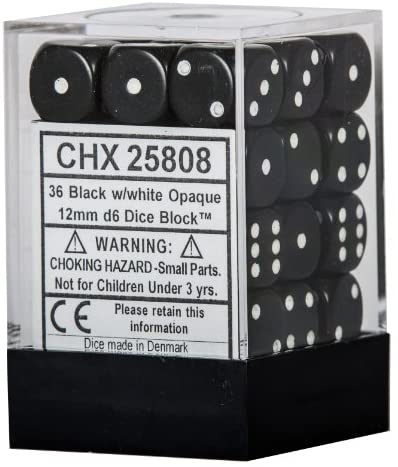 Chessex 12mm Opaque D6 Brick