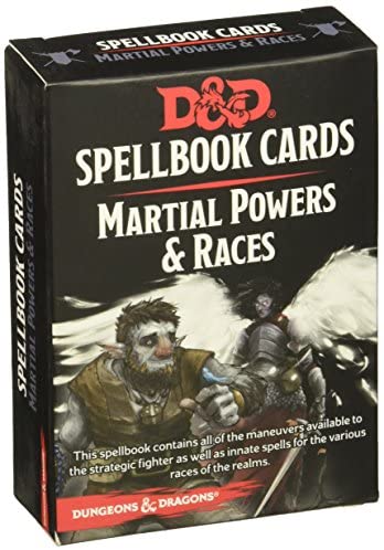 DND Next Spell Cards Martial Powers and Races Deck