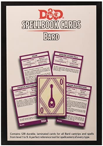 DND Next Spell Cards Bard Deck