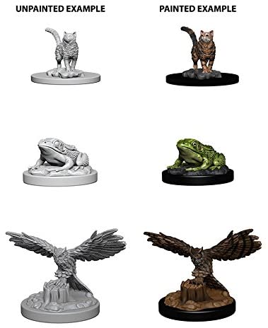 WizKids Deep Cuts Unpainted Miniatures W4 Familiars (Cat)