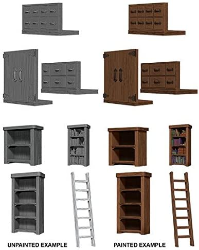 WizKids Deep Cuts Unpainted Miniatures W5 Archivist Library