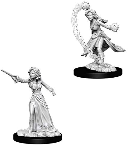 Pathfinder Deep Cuts Unpainted Miniatures W6 Female Human Wizard