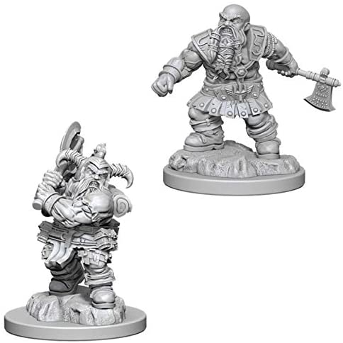 DND Nolzur's Marvelous Miniatures W6 Male Dwarf Barbarian