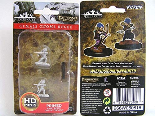 Pathfinder Deep Cuts Unpainted Miniatures W6 Female Gnome Rogue