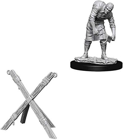 WizKids Deep Cuts Unpainted Miniatures W6 Assistant and Torture Cross