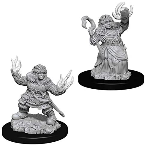 Pathfinder Deep Cuts Unpainted Miniatures W7 Female Dwarf Summoner