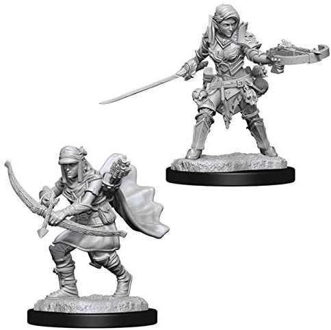 Pathfinder Deep Cuts Unpainted Miniatures W7 Female Half Elf Ranger