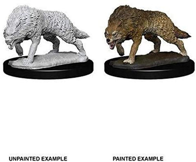 WizKids Deep Cuts Unpainted Miniatures W7 Timber Wolf