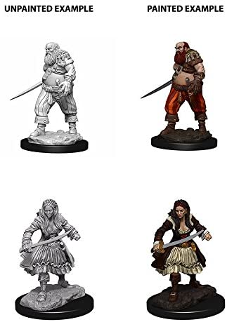 WizKids Deep Cuts Unpainted Miniatures W4 Pirates